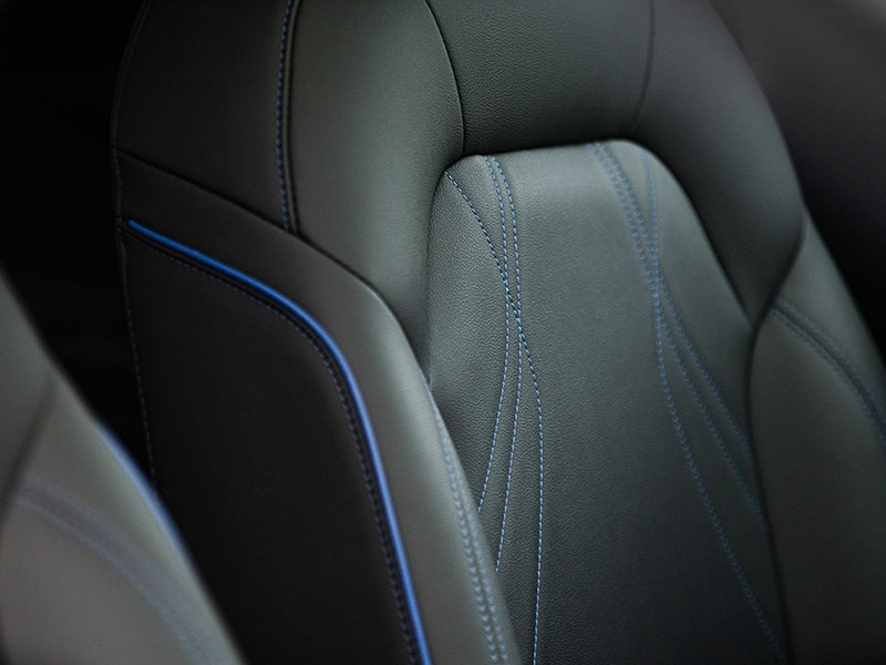 The 2025 Envista ST interior stitching.