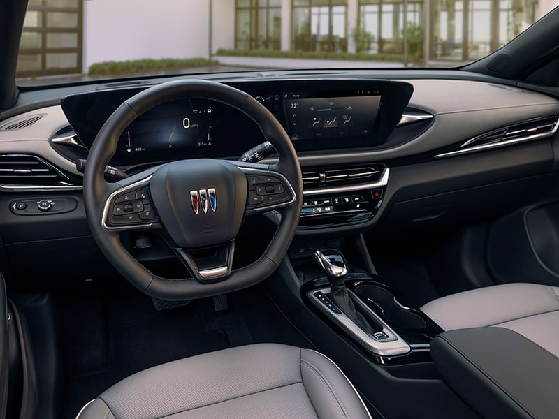 Vue d’ensemble du volant du Buick Envista Avenir 2024.