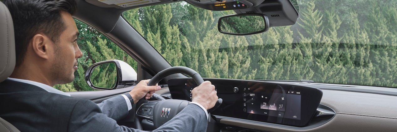 In the driver's seat of the 2024 Buick Envista Avenir.