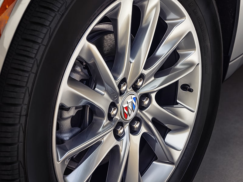 2024 Buick Enclave aluminum wheel close-up.