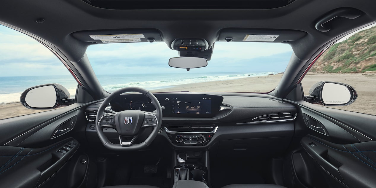 Front interior overview of the 2024 Buick Envista ST.