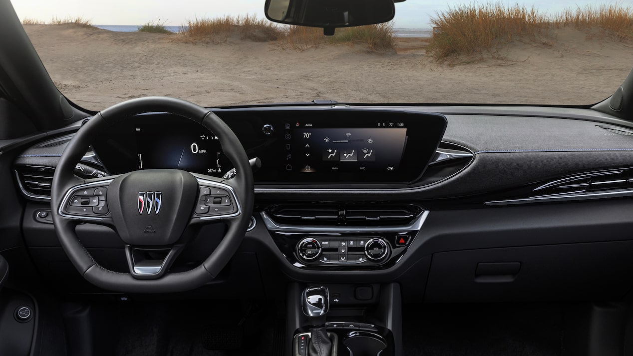 Front interior of the 2024 Buick Envista ST.