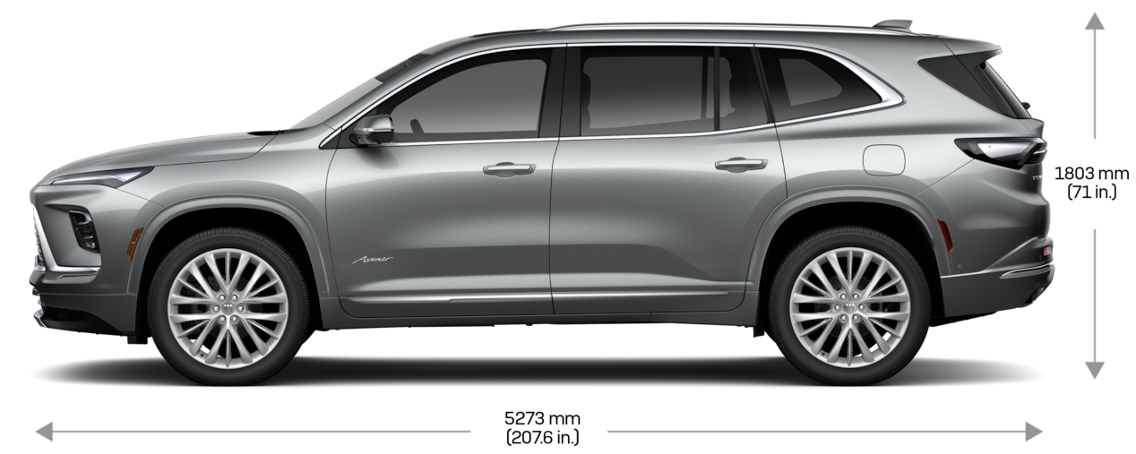 Left profile shot of the 2025 Enclave Avenir.