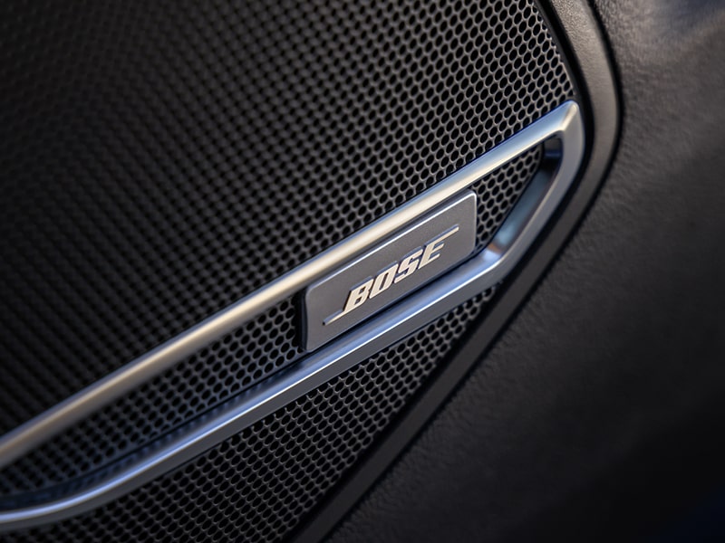 Close-up of the Bose Audio Speaker in a 2025 Buick Envision Avenir Compact Luxury SUV.