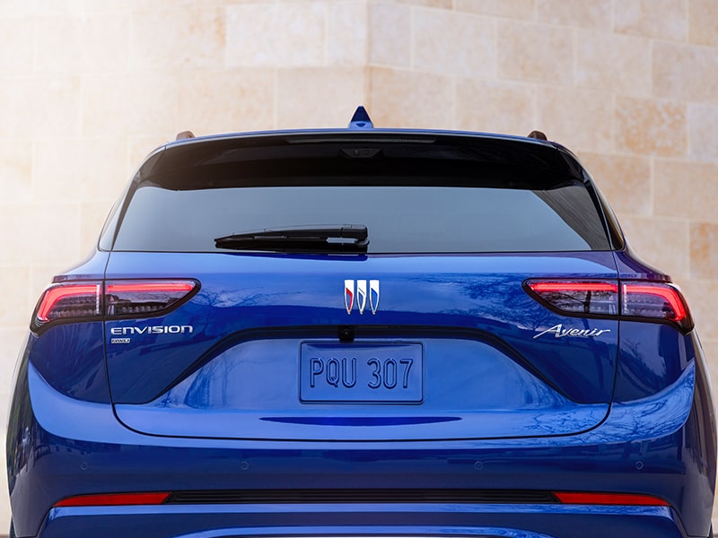 Rear View of the 2025 Buick Envision Avenir Compact Luxury SUV.