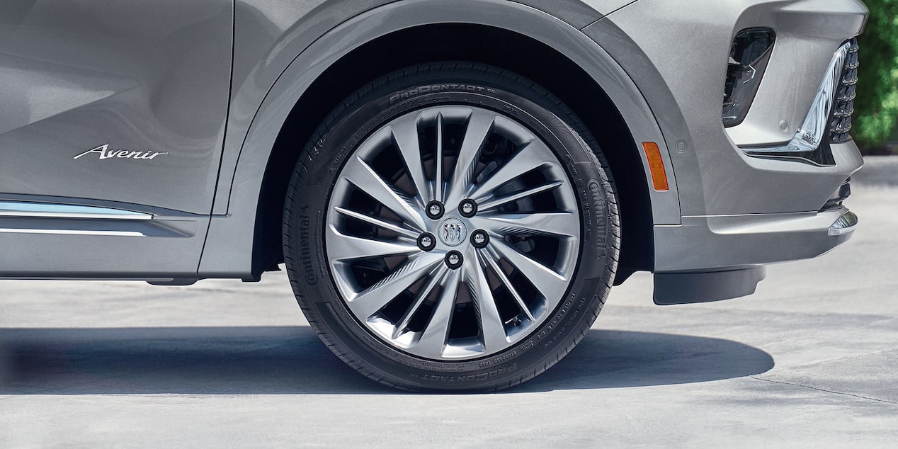 Close-up View of the Wheel on a 2025 Buick Envision Compact SUV.