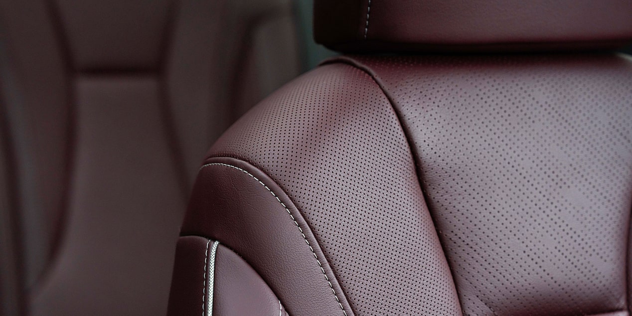 Close-up view of the Stitching on Seating in a 2025 Buick Envision ST Sporty Compact SUV.