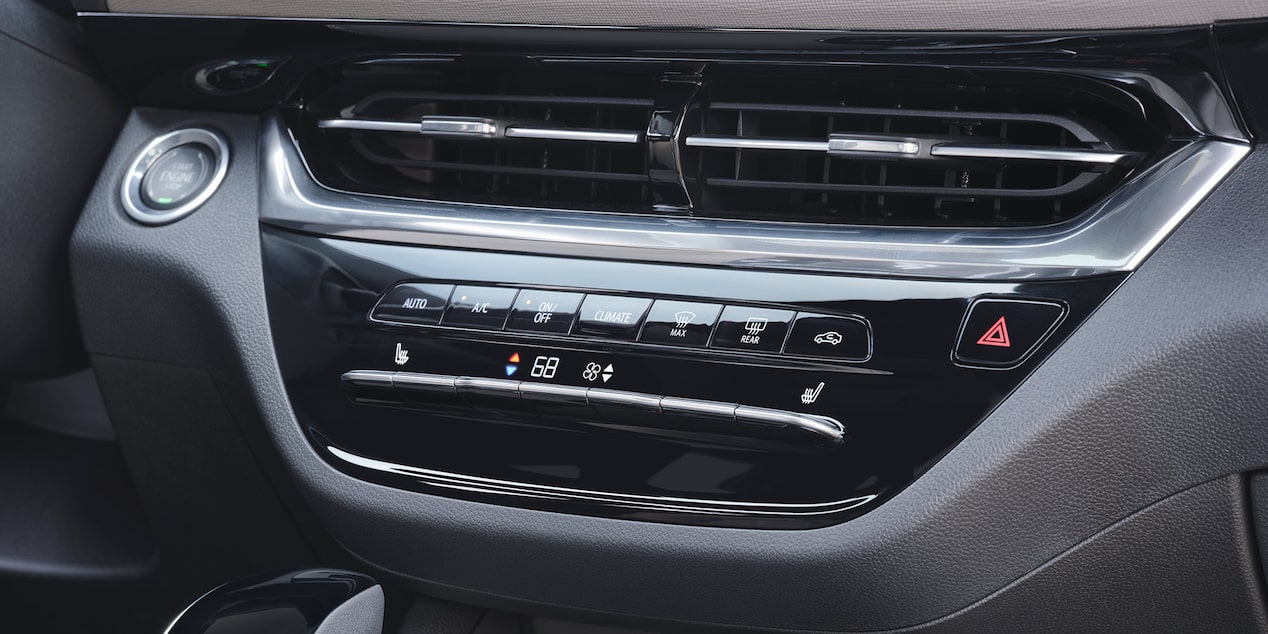 The 2025 Buick Envista climate controls.