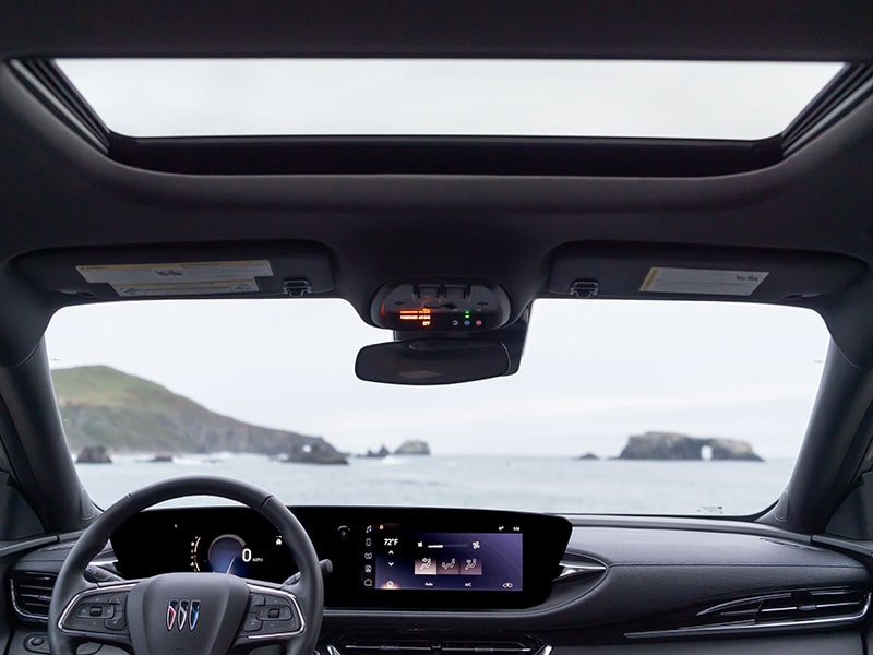 The 2025 Buick Envista interior moonroof.