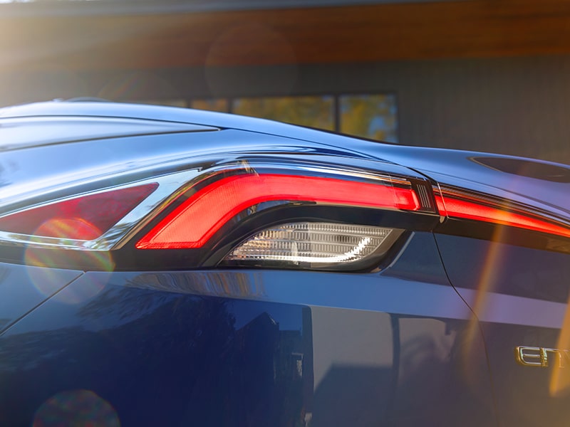 Taillamps of the 2025 Buick Envista Avenir crossover SUV.