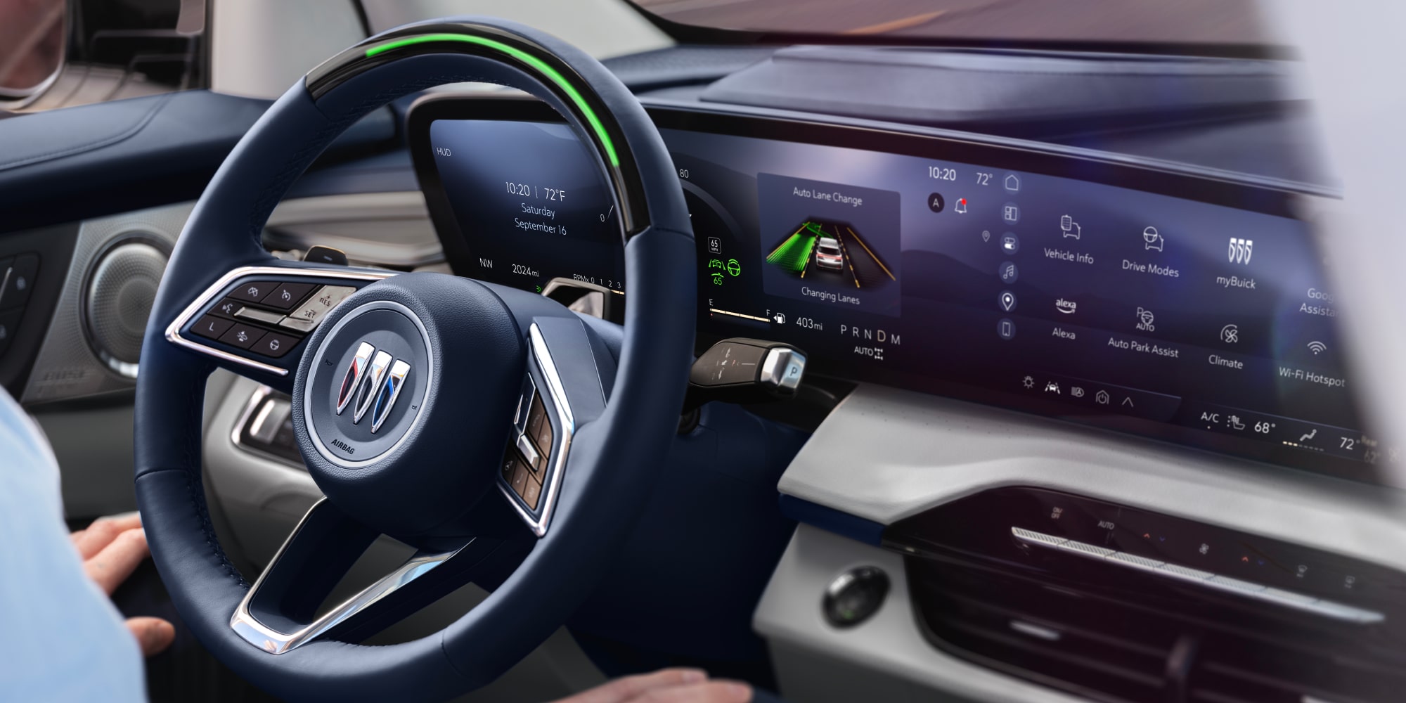 2025 Enclave interior dashboard featuring Super Cruise.